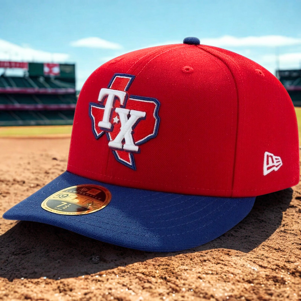 Texas Rangers New Era 59Fifty On Field Low Profile Fitted Hat 7 3/4