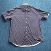 Butter Cloth Shirt Polka Dot Icy Cotton Short Sleeve Men Sz. L Button Up
