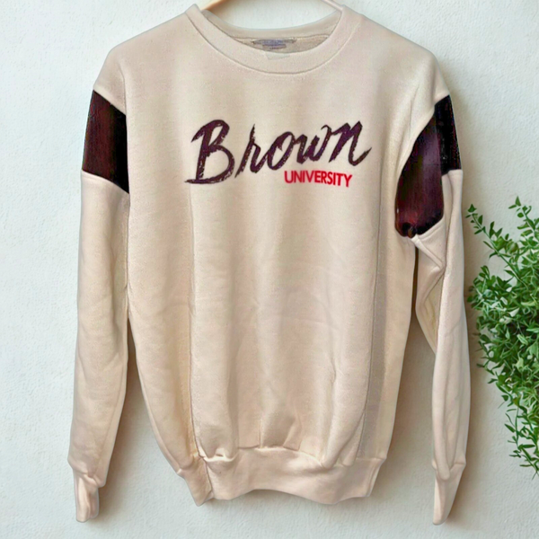 Brown University Sweatshirt University Place Sz. L Vintage 80s Deadstock NWT