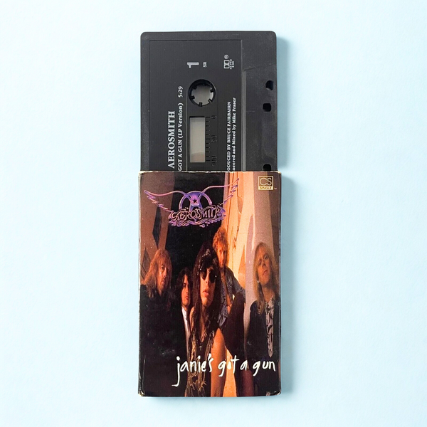 Aerosmith - Janie’s Got a Gun / Voodoo Medicine Man (1989) Cassette Single EX