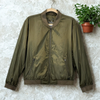 American Eagle Outfitter Men LT Olive Green Bomber Jacket Technical Outerwear