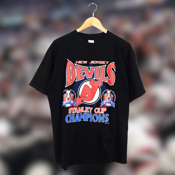 New Jersey Devils 1995 NHL Hockey Stanley Cup Champions Accord Shirt USA Sz. L