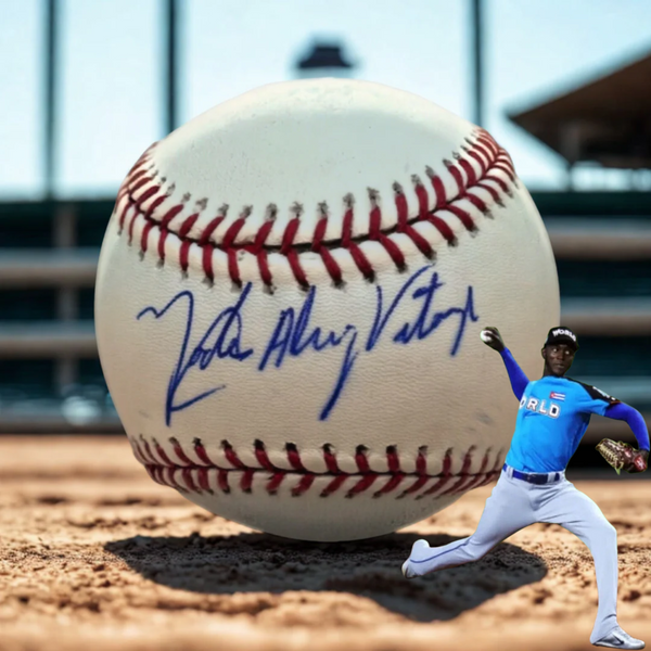 Yadier Alvarez Signed Autographed ROMLB Baseball Full Sig Los Angeles Dodgers MLB
