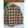 Polo Ralph Lauren Big Shirt Men XL Yellow Blue Plaid Button Down Blue Pony VNTG