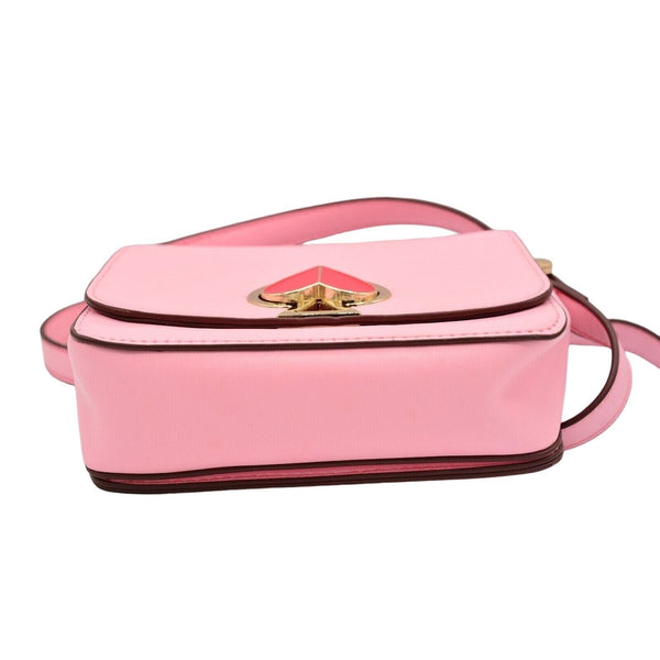 Kate Spade NY Nicola Twistlock Shoulder Bag Rococo Pink Heart RARE Sample