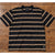 Todd Snyder Striped Boxy Tee Men's 2XL Black Brown Cotton Portugal NWOT Rare