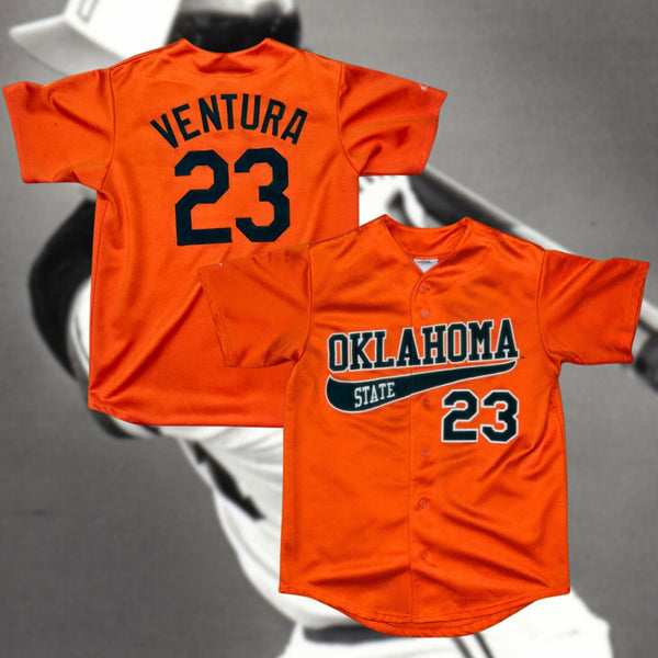 Oklahoma State Cowboys Robin Ventura 23 Majestic Baseball Jersey Mens Medium VTG