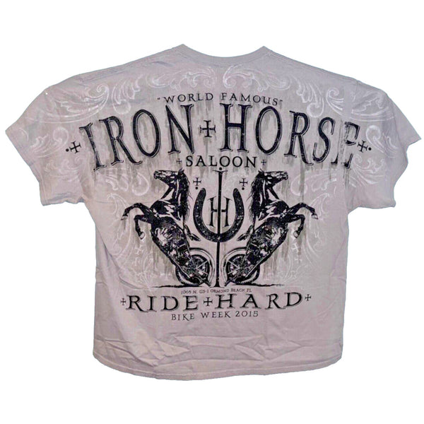 Iron Horse Saloon Bike Week 2015 Ormond Beach Florida T-Shirt Tee Murina Sz. 3XL