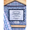 Charles Tyrwhitt Dress Shirt Non Iron Extra Slim Fit Check Men's 16/35