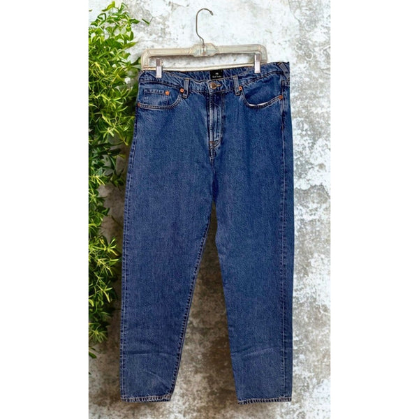 PS by Paul Smith Mens 34R x 30 Tapered Fit Jeans Medium Wash Blue Denim