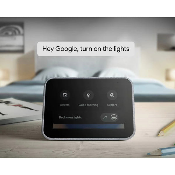 Lenovo Smart Clock CD-24501F Hemp Grey Google Assistant WiFi Sealed New