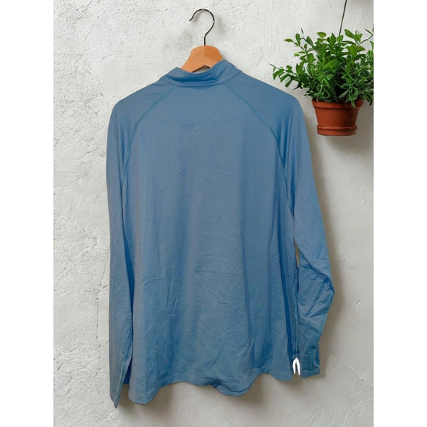 Rhone Session 1/4 Zip Performance Golf Pullover Sz. XL Light Blue Stretch Pique