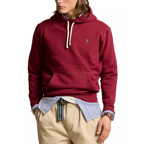 Polo Ralph Lauren RL Fleece Hoodie Burgundy Mens Size L