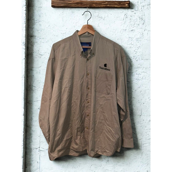 Apple Think Different Employee Shirt XL 90s Steve Jobs Rare Y2K Vintage