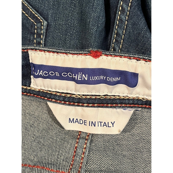 Jacob Cohen Bard Selvedge Denim Jeans Mens 36x26 Made In Italy Auth