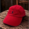 Polo Ralph Lauren Red Strapback Hat Black Pony Logo Adjustable Dad Cap Cotton