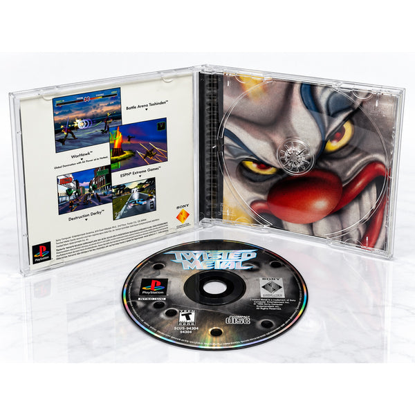 Twisted Metal PS1 PlayStation 1 CIB Complete Black Label Jewel Case Variant 1995
