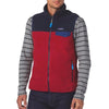 Patagonia Synchilla Snap-T Fleece Vest Men’s M Red Navy FA15 Retro Outdoor