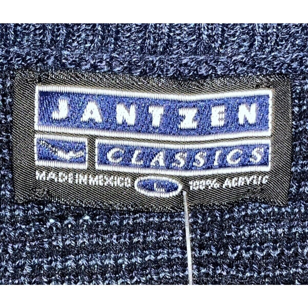 Jantzen Sweater Mens Large Geometric Long Sleeve Knit Classic Pullover VTG NWT