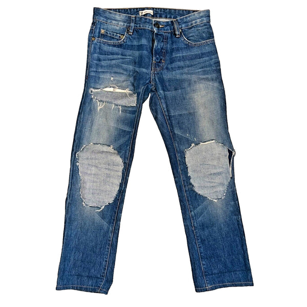 Norman Russell Selvedge Denim Jeans USA Handmade Beach Wash Straight Fit 27x28