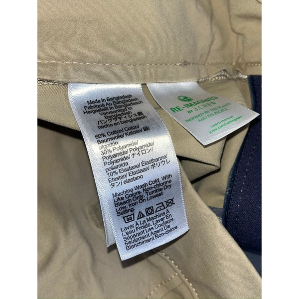 J.Crew Tech Pants Men’s 34x30 Khaki 484 Slim Performance Stretch Chino