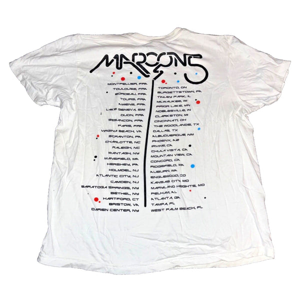 Maroon 5 Band Tour T-shirt 2008 Adam Levine Pop Band Sz XL Rare Y2K