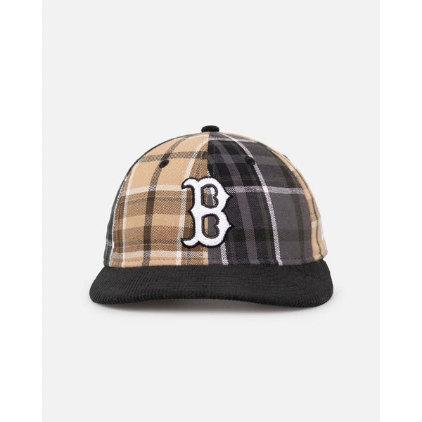 Boston Red Sox New Era 9FIFTY Plaid Strapback Hat High Crown NWT MLB