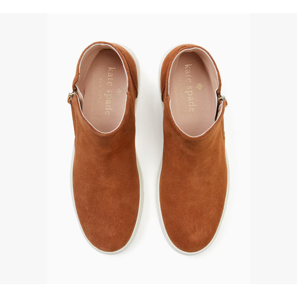 Kate Spade Harper Suede Sneakers Warm Gingerbread Brown Women’s 10B NIB