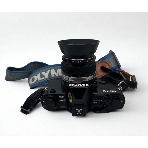 Olympus OM-4T 35mm SLR Film Camera Zuiko 50mm f/1.4 Lens Japan Vintage