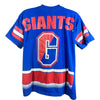 New York Giants T Shirt Adult L 90s Salem Sportswear All Over Print NFL Vintage