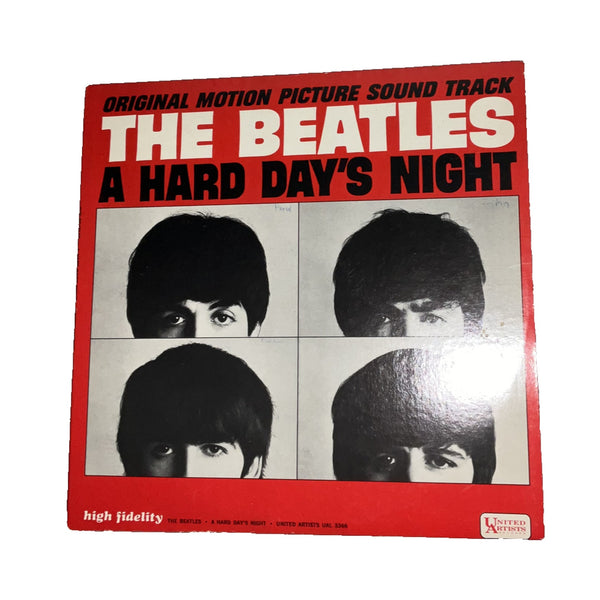 The Beatles A Hard Day's Night 1964 Mono 1st Press LP UAL 3366 VG+ Vinyl Record