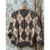 Abercrombie & Fitch Virgin Wool Argyle Sweater Mens M Made Uruguay Vintage 80s