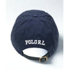 Polo Ralph Lauren P-Wing Foot Navy Adjustable Hat Leather Strap EUC Rare