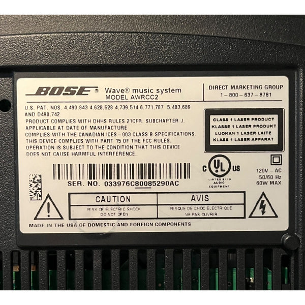 Bose Wave Music System AWRCC2 Multi-CD Changer 2 Remotes Tested Works