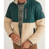 Marine Layer Archive Bariloche Sherpa Jacket Medium Green Tan Full Zip Rare NWOT