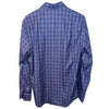 David Donahue Dobby Fine Check Dress Shirt Navy Blue Men's M NWT MSRP $165
