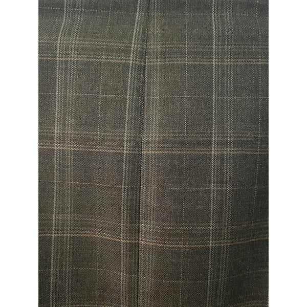 Ermenegildo Zegna Neiman Marcus Blazer 44R EU 54 Brown Windowpane Wool