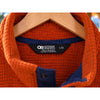 Outdoor Research Trail Mix Snap Pullover II Large Orange Navy Microgrid Fleece