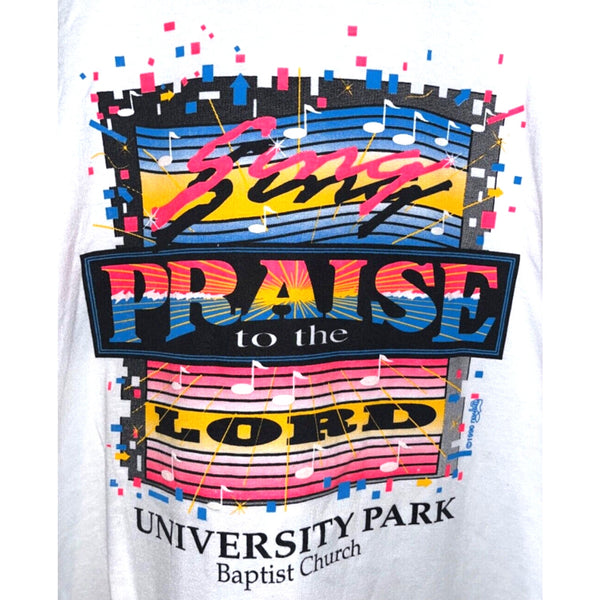 Jesus T Sing Praise To The Lord 1990 University Park Baptist Church Sz. XL