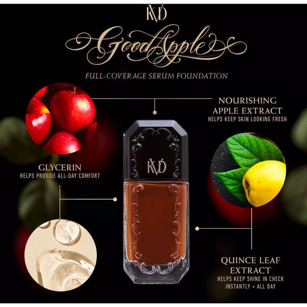 KVD Beauty Good Apple DEEP 094 Full Coverage Transfer Proof Serum Foundation NIB