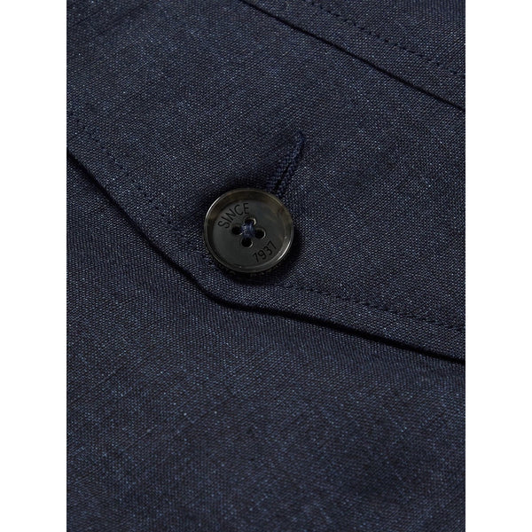 Baracuta G9 Linen Harrington Jacket Blue Fraser Tartan Italy Sz 46 L