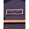 Charles Tyrwhitt Merino Wool 1/4 Zip Sweater Mens Large Blue Lightweight (Flaw)