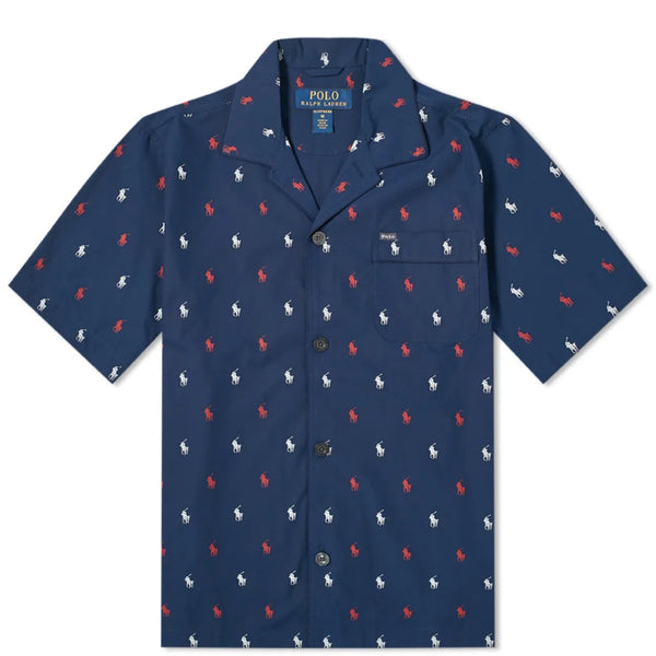 Polo Ralph Lauren Allover Pony Short-Sleeve Pajama Top Sz. L