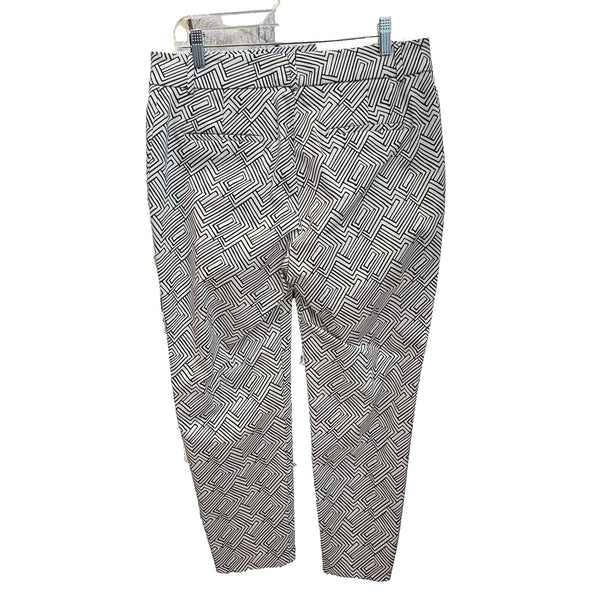 Peserico Graphic-Print Cropped Trousers Size 52 EU 16 US