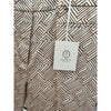 Peserico Graphic-Print Cropped Trousers Camel Butter Size 48 EU 12 US