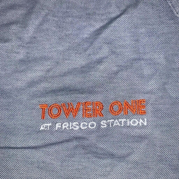 Travis Mathew Golf Shirt Polo Shirt Medium Tower One Frisco Station Logo