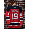 Travis Zajac Signed New Jersey Devils Alt Captain Reebok Jersey Youth L/XL Auto