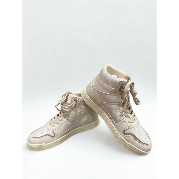 Coach Hi Top Sneakers CD304 Chalk Coated Canvas Women’s Sz 10B NIB MSRP $229