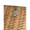 Kate Spade Pack A Picnic Woven Basket Print Leather Zip Wallet Clutch MSRP $178