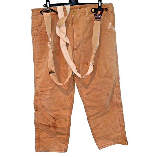 Carhartt B10 Duck Quilted Lined Work Waist CC Filson Overall Pants USA 40x40 Vtg